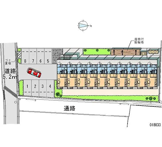 ★手数料０円★南河内郡河南町一須賀　月極駐車場（LP）